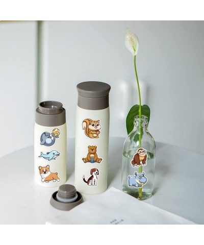 100Pcs Cute Animal Stickers Vinyl Waterproof Stickers for Water Bottles/Laptop/Skateboard/Phone Animal Stickers for Kids Teen...