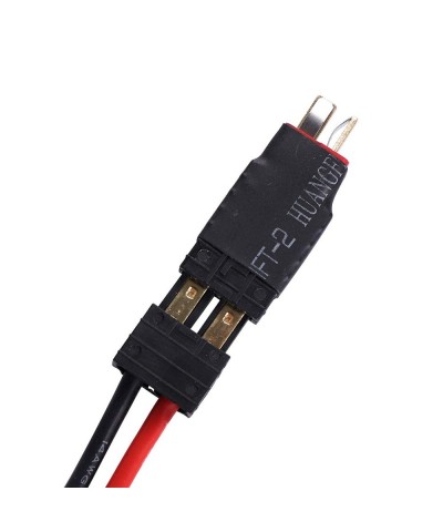 RC Battery Charger Adapter for ID Connector to 4.0mm Banana Connector & Deans T Plug Male Female w/200mm 14AWG Gauge Cable Wi...