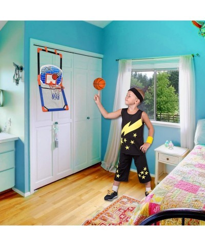 Basketball Hoop for Kids - 2 in 1 Floor and Over The Door Basketball Play Set for Toddlers Boys and Girls Outdoor and Indoor ...