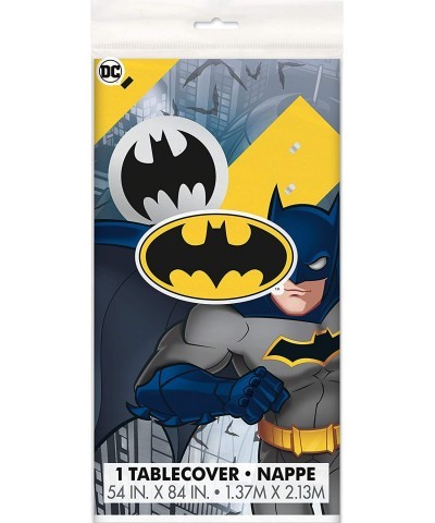 Batman Rectangular Plastic Tablecover - 1 Pc Multi Color one Size $15.03 Kids' Party Tablecovers