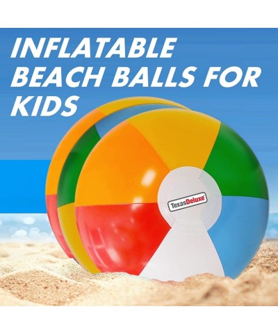 3 Pack Colored Inflatable Beach Balls for Kids 30cm 11.8" Small Beach Ball Bulk Beach Toys Beach Balls for Pool $19.10 Swimmi...