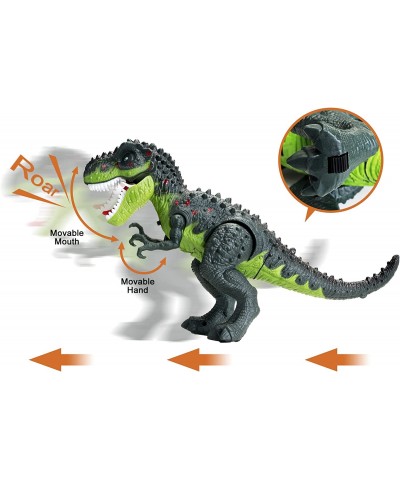 Electric Walking Dinosaur Toy with Simulated Flame and Realistic Sounds Small Tyrannosaurus Toy for Kids 3-12 Years Old Boys ...