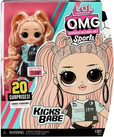 LOL Surprise OMG Sports Fashion Doll Kicks Babe with 20 Surprises – Great Gift for Kids Ages 4+ $31.03 Dolls