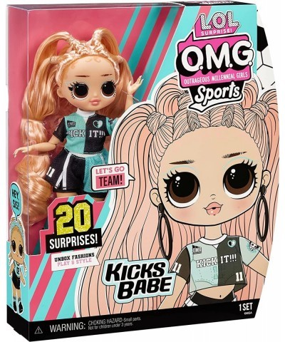 LOL Surprise OMG Sports Fashion Doll Kicks Babe with 20 Surprises – Great Gift for Kids Ages 4+ $31.03 Dolls