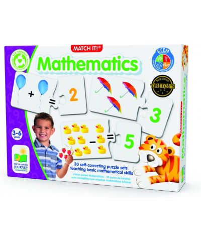 Learning Journey International LLC Match It! Mathematics - STEM Addition and Subtraction Game - 30 Matching Pairs – Preschool...