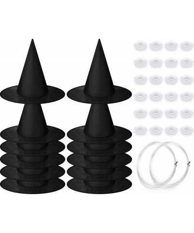 Witch Hat Halloween Costume Witch Hat Black Hanging Witch Hat with Hanging Rope Accessory and Transparent Seamless Hooks $26....