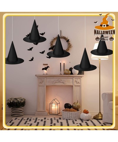 Witch Hat Halloween Costume Witch Hat Black Hanging Witch Hat with Hanging Rope Accessory and Transparent Seamless Hooks $26....