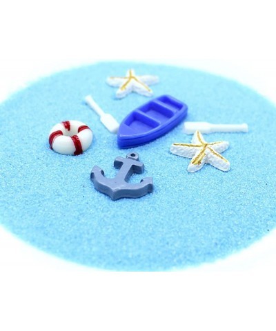 28PCS Resin Nautical Ornaments Miniature Beach Ornament Kits Mini Seaside Oars Canoe Anchor Lifebuoy Model Micro Landscape Sc...