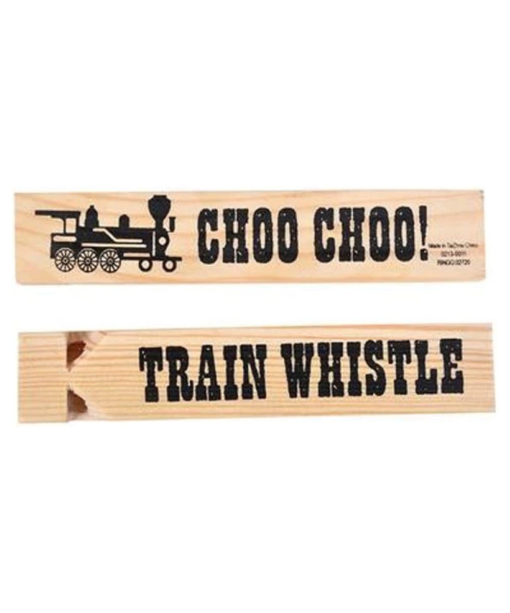 5.75 Wooden Train Whistles - 12 Pack $23.75 Noisemaker Toys