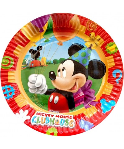 Mickey Mouse Birthday Party Supplies 16 Plates + 16 Napkins + 1 Tablecover Birthday Party Themed Party Supplies Set. $27.56 K...