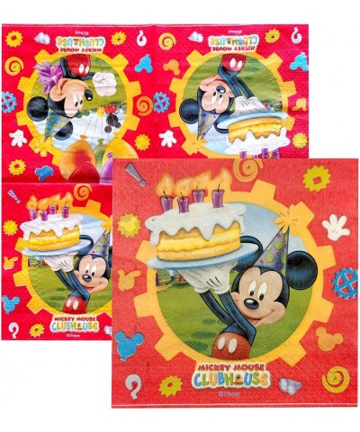 Mickey Mouse Birthday Party Supplies 16 Plates + 16 Napkins + 1 Tablecover Birthday Party Themed Party Supplies Set. $27.56 K...