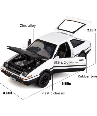 Toyota Initial D AE86 Diecast Car Model Alloy Collectible Pull Back Toy Car with Light and Sound Toy Vehicle Door Can Be Open...