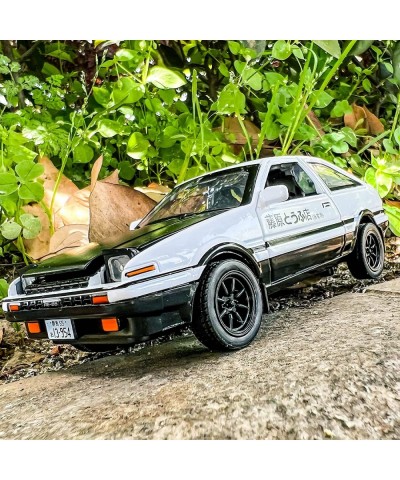 Toyota Initial D AE86 Diecast Car Model Alloy Collectible Pull Back Toy Car with Light and Sound Toy Vehicle Door Can Be Open...