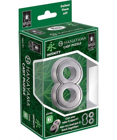 Infinity Hanayama Metal Brainteaser Puzzle Mensa Rated Level 6 for Ages 12 and Up from University Games $24.64 Brain Teaser P...