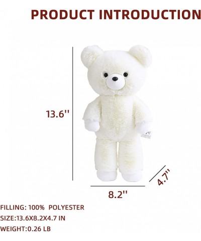 13.6" White Teddy Bear Stuffed Animal Teddy Bears Plush for Kids $25.11 Stuffed Animals & Teddy Bears