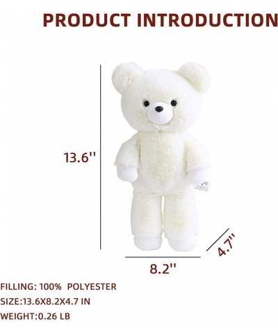 13.6" White Teddy Bear Stuffed Animal Teddy Bears Plush for Kids $25.11 Stuffed Animals & Teddy Bears