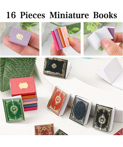 29 Pieces 1:12 Scale Miniatures Dollhouse Books Assorted Timeless Miniatures Books Mini Books Model Dollhouse Decoration Acce...