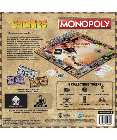 Monopoly® The Goonies | Based on The 80s Adventure Classic Film | Collectible Monopoly Game Featuring Familiar Locations and ...