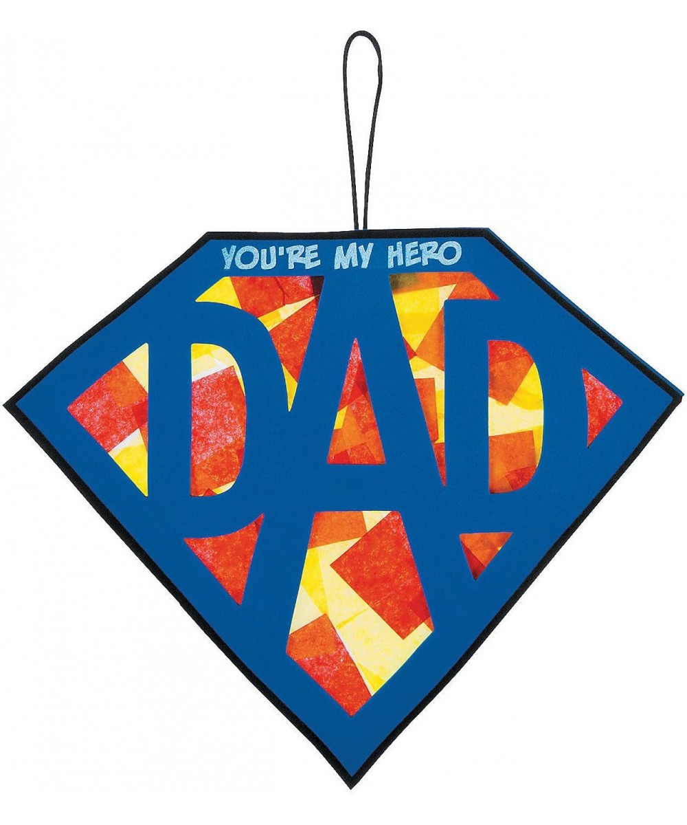 Tissue Acetate Super Dad Sign Craft Kit - 12 - Crafts for Kids and Fun Home Activities $32.38 Craft Kits