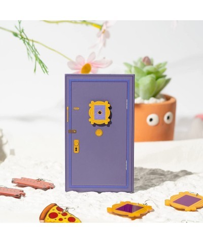 Friends Theme Miniature Wooden Door Decoration Friends Tiny Door Accessories with Peephole Friends Show Fairy Door Friends Mi...