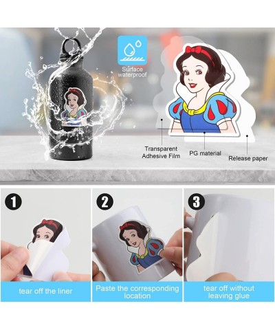 100 Pcs Princess Stickers Cartoon Characters Sticker for Kids Waterproof Vinyl Sticker Princess Rewards Stickers Princess The...