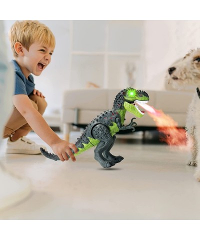 Electric Walking Dinosaur Toy with Simulated Flame and Realistic Sounds Small Tyrannosaurus Toy for Kids 3-12 Years Old Boys ...