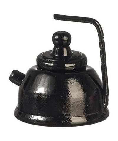 Dollhouse Black Kettle Metal Kitchen Accessory Miniature 1:12 Scale $15.72 Dollhouse Accessories