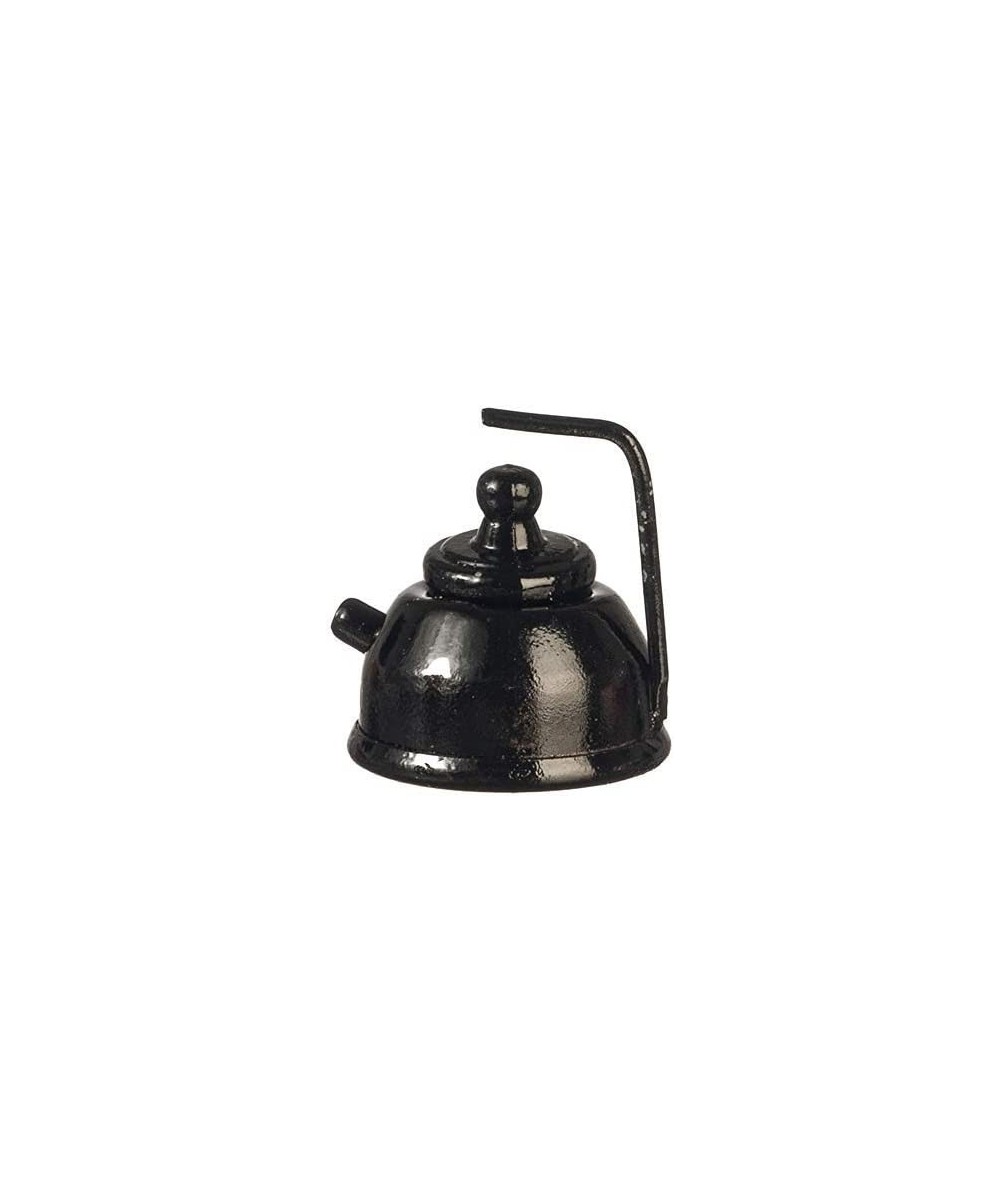 Dollhouse Black Kettle Metal Kitchen Accessory Miniature 1:12 Scale $15.72 Dollhouse Accessories