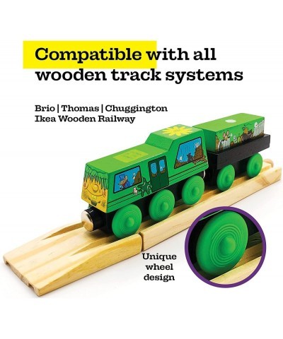 Trashy Terry - Series 1 - Wooden Garbage Truck Train and Cargo Set - Compatible with All Wooden Train Sets $18.42 Kids' Play ...