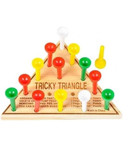 4.5" Wooden Triangle Game $15.03 Board Games