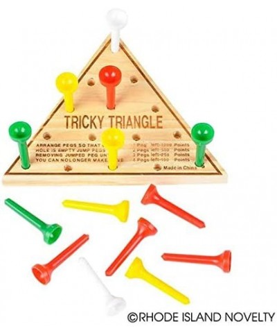 4.5" Wooden Triangle Game $15.03 Board Games