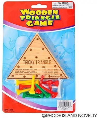 4.5" Wooden Triangle Game $15.03 Board Games