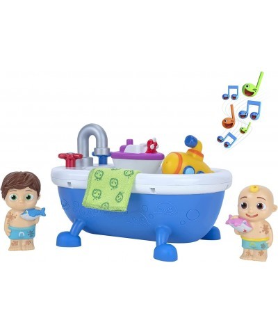 Musical Bathtime Playset - Plays Clips of The ‘Bath Song’ - Features 2 Color Change Figures (JJ & Tomtom) 2 Toy Bath Squirter...