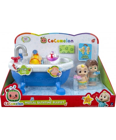 Musical Bathtime Playset - Plays Clips of The ‘Bath Song’ - Features 2 Color Change Figures (JJ & Tomtom) 2 Toy Bath Squirter...