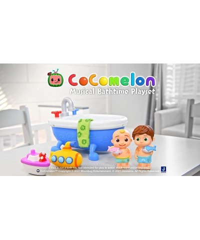 Musical Bathtime Playset - Plays Clips of The ‘Bath Song’ - Features 2 Color Change Figures (JJ & Tomtom) 2 Toy Bath Squirter...