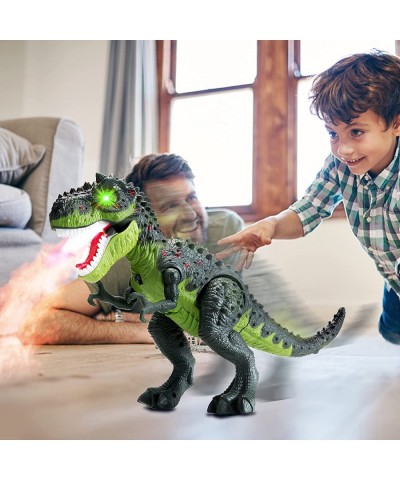 Electric Walking Dinosaur Toy with Simulated Flame and Realistic Sounds Small Tyrannosaurus Toy for Kids 3-12 Years Old Boys ...