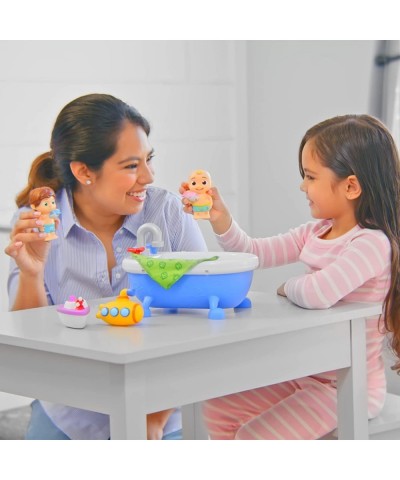 Musical Bathtime Playset - Plays Clips of The ‘Bath Song’ - Features 2 Color Change Figures (JJ & Tomtom) 2 Toy Bath Squirter...