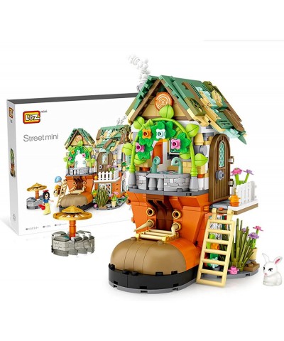 Folding Fairy Tale Series House Building Sets DIY Building Block Creative Construction Play Set Forest Cabin/Dwarf Cabin Bric...