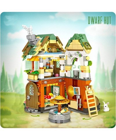 Folding Fairy Tale Series House Building Sets DIY Building Block Creative Construction Play Set Forest Cabin/Dwarf Cabin Bric...