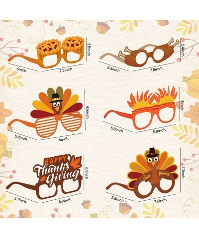 Thanksgiving Paper Glasses 12PCS Turkey Paper Eyeglasses Funny Party Glasses for Kids Adults Thanksgiving Party Favors $17.58...