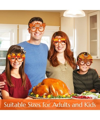 Thanksgiving Paper Glasses 12PCS Turkey Paper Eyeglasses Funny Party Glasses for Kids Adults Thanksgiving Party Favors $17.58...