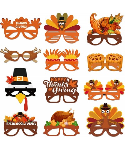 Thanksgiving Paper Glasses 12PCS Turkey Paper Eyeglasses Funny Party Glasses for Kids Adults Thanksgiving Party Favors $17.58...