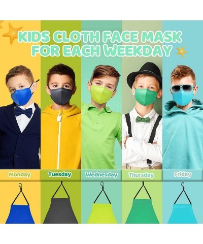 Kids Masks Washable Kids Face Masks Reusable Colorful Kids Colth Face Mask with 5 PCS Filter Adjustable Nose Wire Ear loop fo...