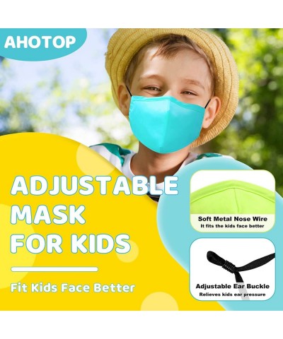 Kids Masks Washable Kids Face Masks Reusable Colorful Kids Colth Face Mask with 5 PCS Filter Adjustable Nose Wire Ear loop fo...