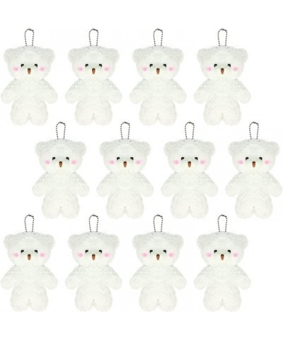 12 Pack Mini White Teddy Bears 4.7 inch Tiny Soft Stuffed Teddy Bear Mini Plush Bears Bulk for Birthday Table Decor Centerpie...