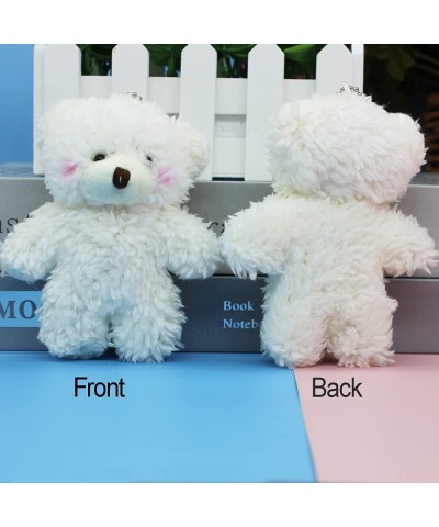 12 Pack Mini White Teddy Bears 4.7 inch Tiny Soft Stuffed Teddy Bear Mini Plush Bears Bulk for Birthday Table Decor Centerpie...