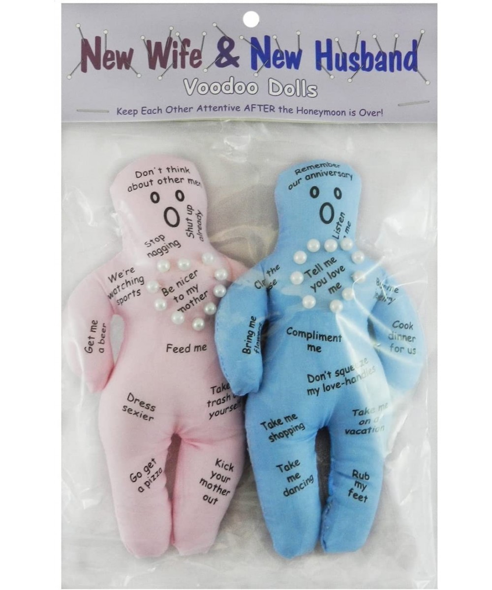 New Wife and New Husband VooDoo Doll - A Gag Gift for Brides $30.73 Dolls