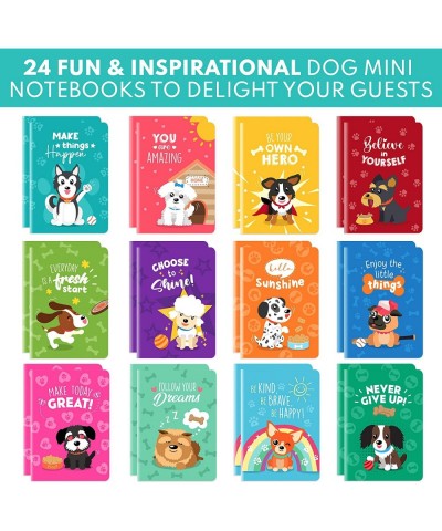 Mini Notebooks for Kids - 24 Dog Themed Party Supplies Dog Party Favors for Kids Dog Themed Birthday Party Supplies Dog Theme...