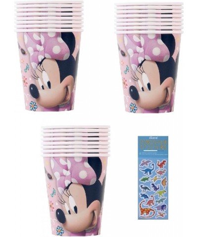 Minnie Birthday Party Supplies Bundle includes 24 Paper Cups and 1 Dinosaur Stickers Sheet $25.34 Kids' Party Tableware