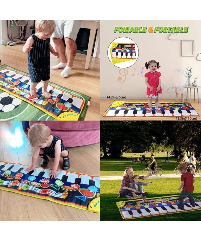 Piano Mat Toddler Toys Musical Mat with 25 Music Sounds Floor Piano Keyboard Mat Carpet Touch Playmat Educational Toys Gifts ...